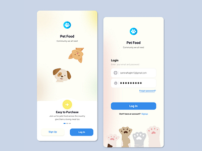 Pet App @designer design designer illustration mobile pet petapp productdesign ui uiux ux web