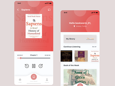 Storytel Audiobook Application Redesign