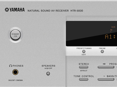 Yamaha Receiver 1 amplifier buttons music photoshop receiver stereo