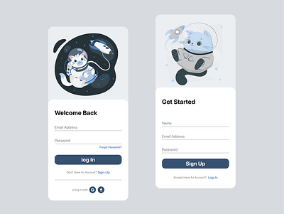 Sign in – Sign up form - Mobile dailyui design ui