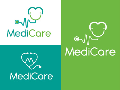 medicare logo branding design flat graphic design illustration logo minimal minimalist logo modern logo modernlogo vector