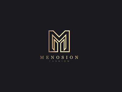 Menosion - Fashion Brand Logo appereal logo brand brand logo branding clothing logo fashion logo graphic design illustration logo design mens logo mensware logo urban logo
