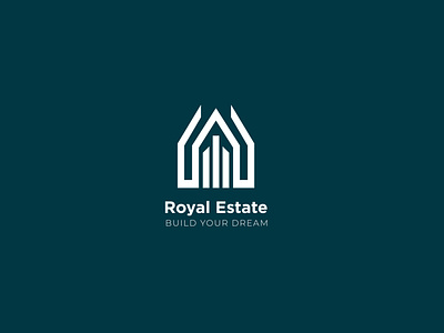 Royal Estate - Logo Design branding building logo constrcutuion logo graphic design logo design logotipo logotype real estate logo design