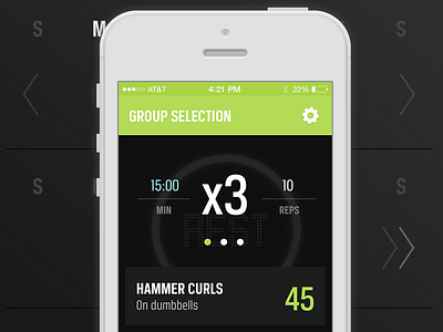 Builder App Concept app fitness interface ui ux workout
