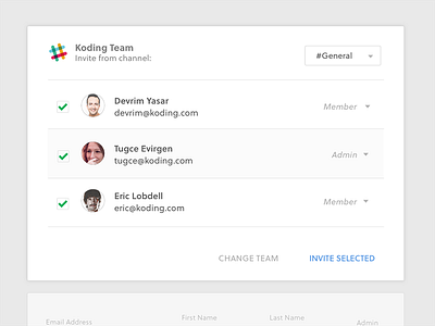 Koding - Slack Integration framework interface slack ui ux visual design