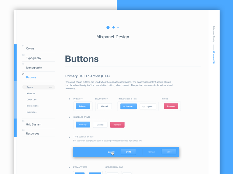 Mix panel. Buttons Style Guide. Human interface Guidelines buttons examples. Mixpanel.