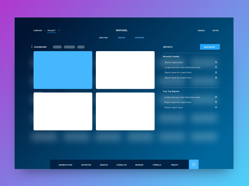 Mixpanel Navigation – Reimagined (Concept)