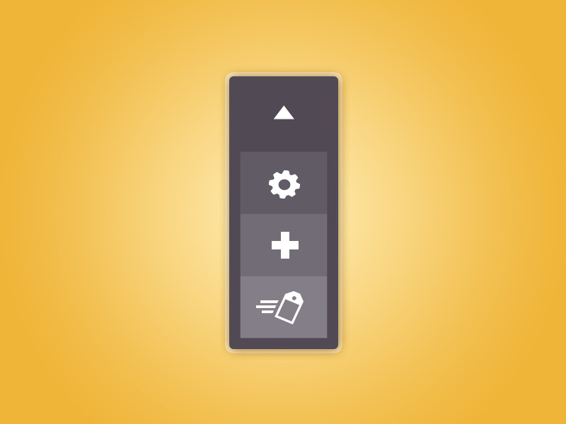 Quick Menu (Rebound it?) web website design interface menu collapse hide