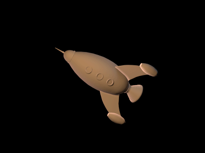 3d Morph c4d drum notepaper rocket