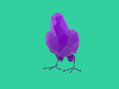 Bird 3d animation c4d low poly rig