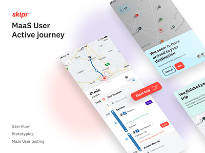 MaaS Mobility app maas map mobile ui mobility