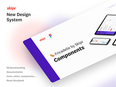 Skipr Design System cover cover design system light purple web design