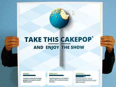 Cakepop cake event pop poster print