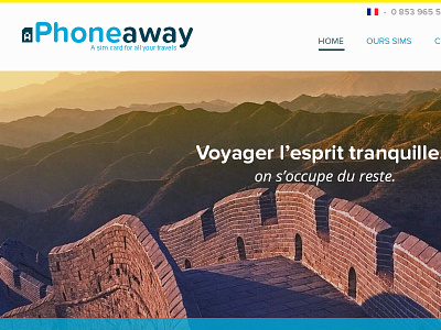 Aphoneaway homepage