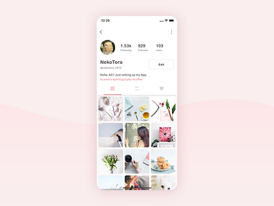 Daily UI Challenge #006 User Profile design ui