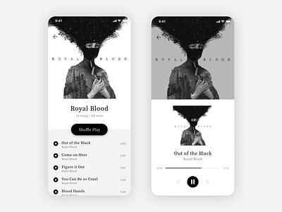 Daily UI Challenge #009 Music Player design ui