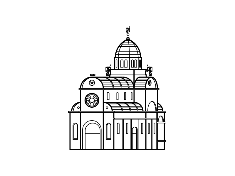 Sibenik Cathedral Development architecture cathedral development gif line minimal sibenik tourist