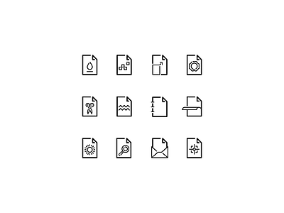 Printing process icons icons line printing stroke vector