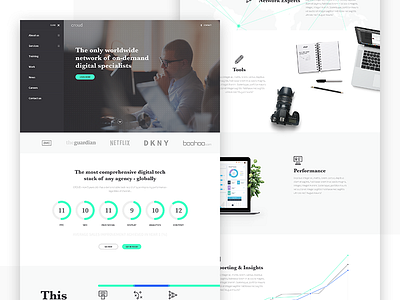 Croud Landing Page By Steve Roberts (7robots) On Dribbble