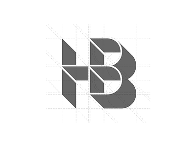 H B logo mark (construction)