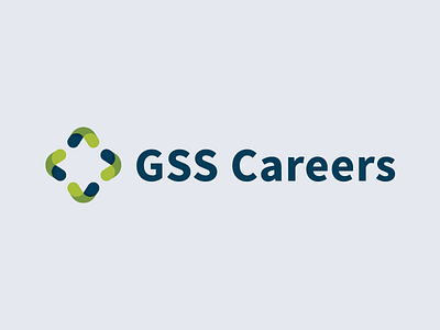 GSS Careers identity blue brand careers corporate green identity logo professional