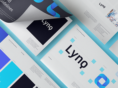 Lynq brand guidelines 7robots app blockchain brand cryptocurrency design finance guidelines print technology