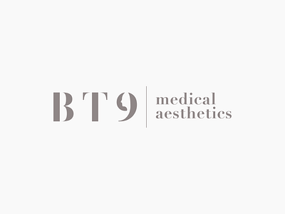 BT9 medical aesthetics 7robots aesthetics branding brown cosmetic design face identity logo medical negative surgical