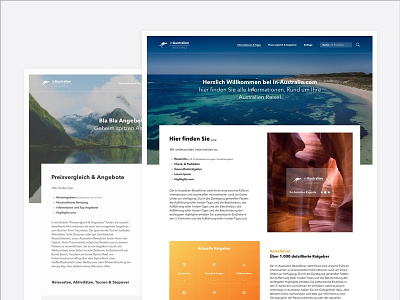 Travel Website ui ux web