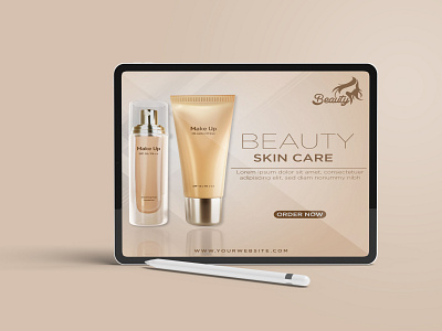 Social media post design beauty products lady products makup social media