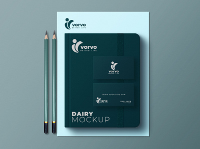 Business Card on Letterhead 3d branding business card design evelope graphic design mockup ui