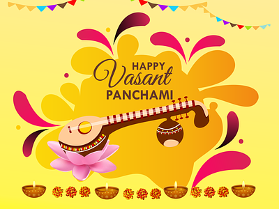 Vasant Panchami coreldrawx7 poster design vasant panchami