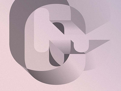 Alpha Series - C 2d 3d c depth form gradient illusion illustration letter shape type typography