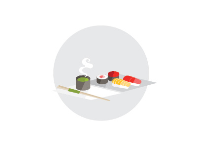 Travel Guides - Sushi food illustration illustrator meal sushi tea travel vector