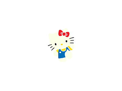Hello Kitty 2d flat hello kitty illo illustration illustrator japanese mascot mascot character minimal sanrio vector