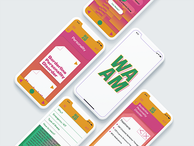 WAAM (We are all mental), UIUX Design app design branding design figma graphic design illustration product designer typography ui ux ux designer vector web app