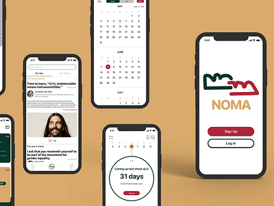 NOMA(No Stigma), App UI Design