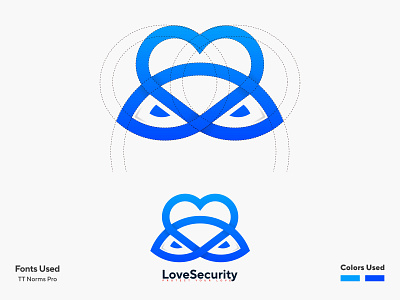 LoveSecurity App Logo app blue color branding branding identity call recorder design graphic design heart hidden eye logo logo design love minimalist popular protect security spy app logo top 10 trendy videos