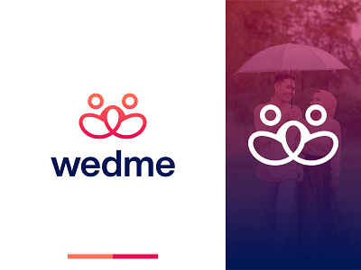 WedMe Logo a b c d e f g h i j k l m n o p branding branding identity creative logo design logo logo design logodesign marriage marriage app logo married matrimony minimalist monogram q r s t u v w x y z wedding app logo wedding card wedding invitation wedding venue weddings