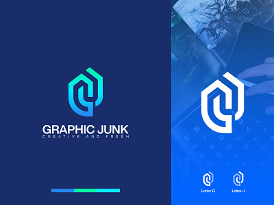 Graphic Junk Logo | GJ Monogram