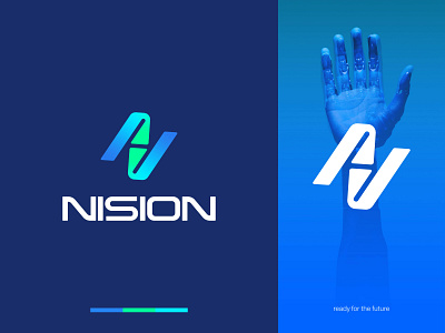 Nision Logo | N Letter Logo