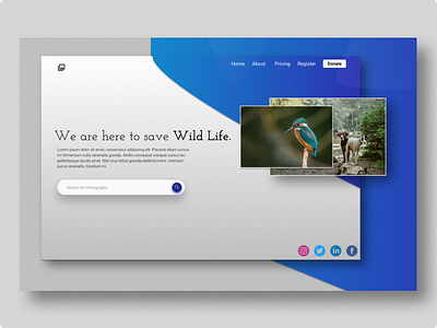 Wild life lending page