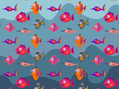 aquarium tropical fish pattern animal aquarium aquatic background blue cartoon character color colorful coral design dive exotic fish funny illustration lifemarine nature ocean reef