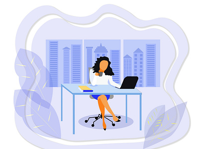 Businesswoman in an office