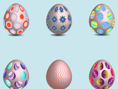 Easter, decorated eggs