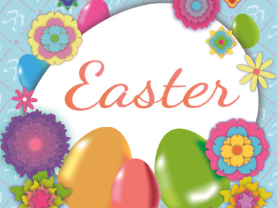 Easter postcard celebration decoration easter easter eggs objests postcard poster symbols