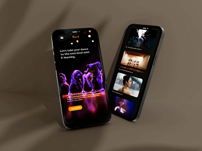 Naach - Responsive website to learn dance. app branding design logo responsive website ui uiux ux website