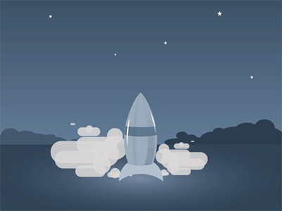 Rocket - Motion Study adobe illustrator cc after effects animation illustration vector