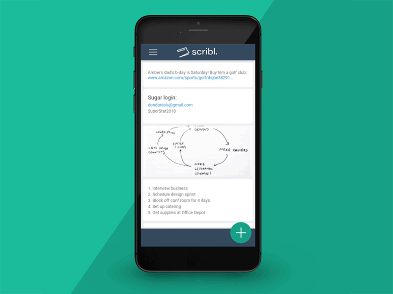 scribl. Mobile Animation Concept after effects ixd mobile animation ux