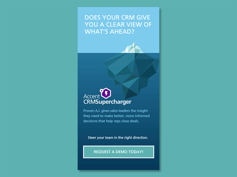 CRMSuperCharger Ad animated gif design illustration