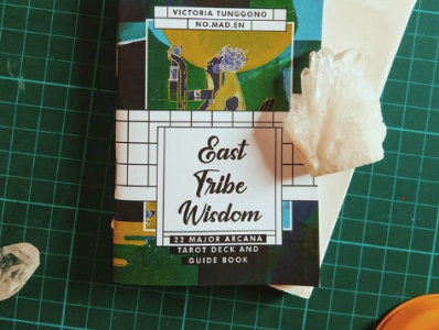 East Tribe Wisdom Tarot Deck colorful design flat illustration tarot tarot card tarot deck typography